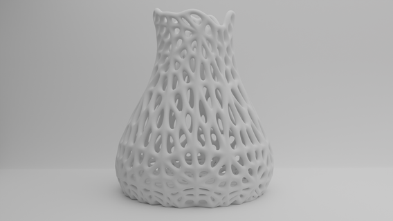 paramétrico florero ornamento minimalista decorativo regalo soportes casa flores 3d print model - Mito3D