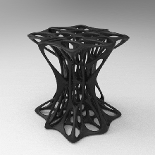 paramétrique voronoi cube table 3d print model - Mito3D