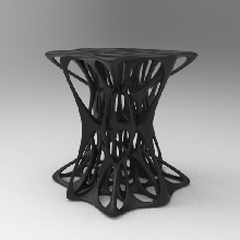 parametrik Voronoi küp 3d print model - Mito3D