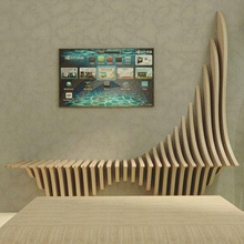 parametric wall decorations art dxf table couch scenery pinterest cut chair design 3d 2d wood router cnc laser home office decor architecture sofa bench 3d print model - Mito3D