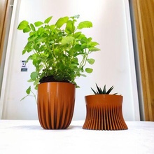 parametrical plant pot 3d print model - Mito3D