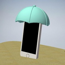 para-teléfono gadget smartphone paraphone sombrilla la orilla del mar salvaguardar 3d print model - Mito3D