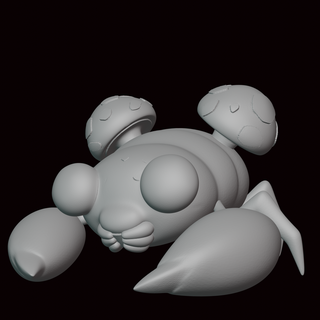 paras pokemon figura Arte estatua videojuego videojuegos miniatura escultura arte fan figurilla kanto go 3d print model - Mito3D