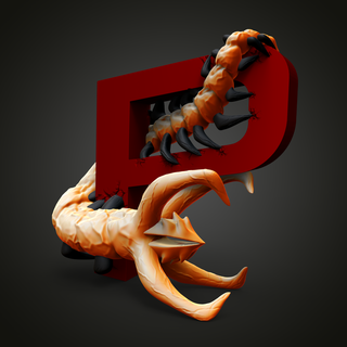 parasita realista 3d logotipo Preto ops ligar dever bacalhau moderno guerra zona sinais logotipos 3d print model - Mito3D