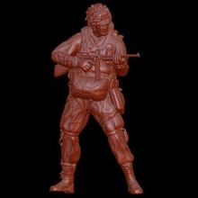 paratrooper aiming thompson game soldier toys figure vietnam war wwii  military officer american