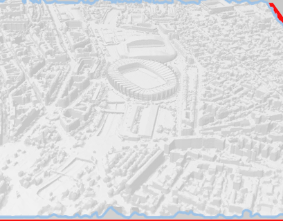 parc des principi PSG Parigi parcdesprinces 3d print model - Mito3D