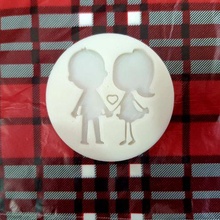 casal aliviar san valentin 8cm galleta fundente cortadores 3d print model - Mito3D