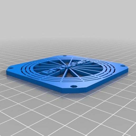 parilla ventilador 70mm logotipo bricocnc ferramenta personalizado 3d impressora partes 3D print model - Mito3D