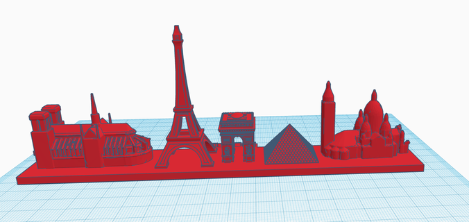 Parigi monumenti 3d print model - Mito3D
