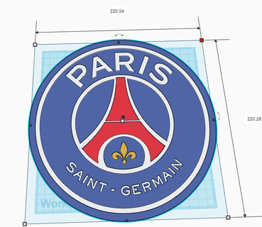 Paris saint germain mur plaque PSG France messi Lionel Football football sport bar homme cavernes 3d print model - Mito3D
