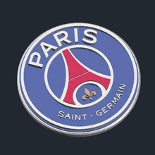 paris saint-germain logo various 3d print model - Mito3D