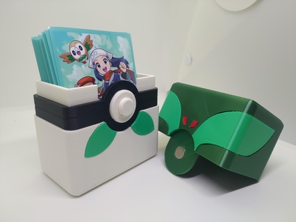 parco palla carta Astuccio guaina gioco tavolo scatola titolare supporto Pokemon figure giocattolo 3d print model - Mito3D