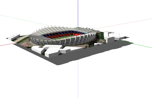 parc princes stade utilisation 2023 football nfl nba mlb LNH France PSG 3d print model - Mito3D