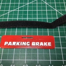 parking brake warning tag automotive 3d print model - Mito3D