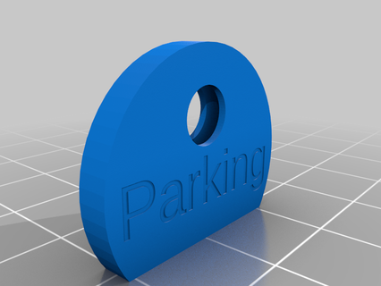 parking key cap customized organization home office desk 3d print model - Mito3D