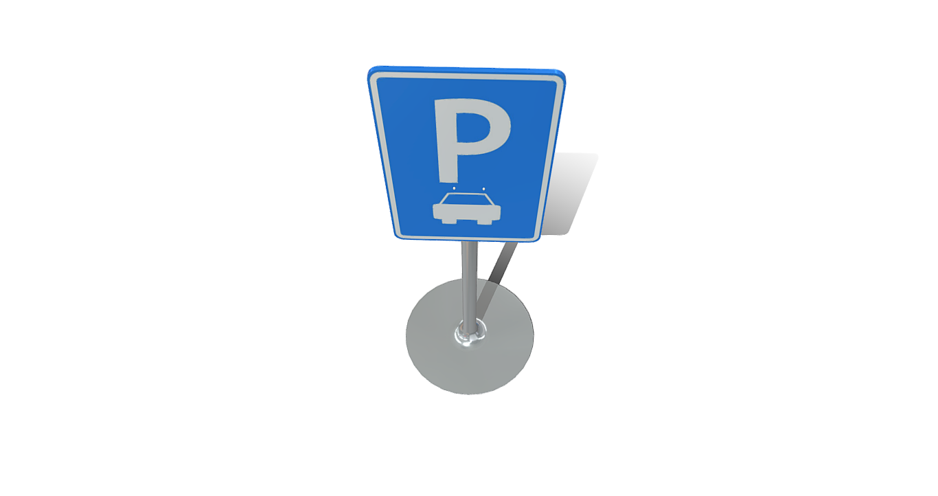 parking circulation signe planche ville city assets jeu game props scène urbaine poly traffic sign road signage management safety street urban planning voiture 3D print model - Mito3D