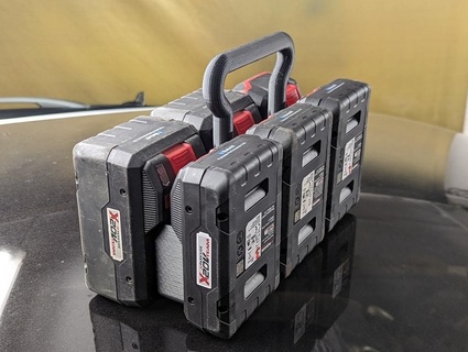 Parkside Batterie Halfter mobil x20v Halter Unterstützung x20vteam Werkzeug Inhaber Boxen Box Behälter Organisation Lager 3d print model - Mito3D