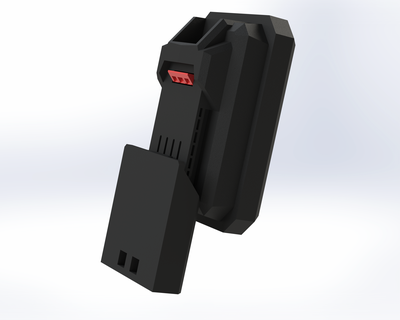 park tarafı pil Kulp destek Lidl 20v takım xteam matkap kendin yap yan x20v paketlemek 3d print model - Mito3D