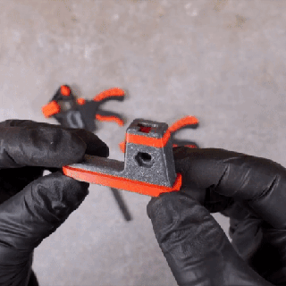 parkside powerfix small clamp adapter fixing guide rail makita festool holder 3d print model - Mito3D