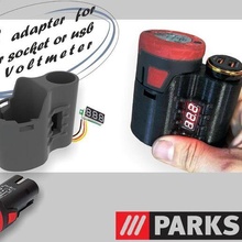 parque x12v USB voltímetro einhell Banco energía x12 equipo herramientas 3d print model - Mito3D