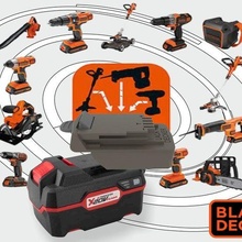 parkside x20 b&d 18v battery blackdecker drill tools 3d print model - Mito3D