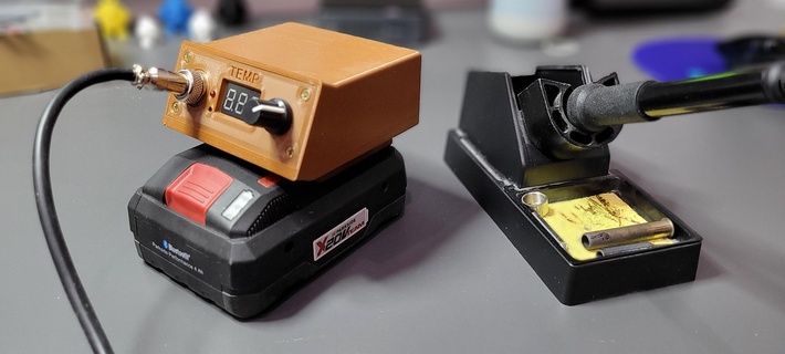 parksidex20 battery soldering station hakko t12 alike Tools parkside 3d print model - Mito3D