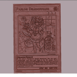 salotto dragonella carta yugioh anime occ tcg 3d print model - Mito3D