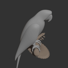 parrot art diseño de la decoración mascota animal aves 3d print model - Mito3D