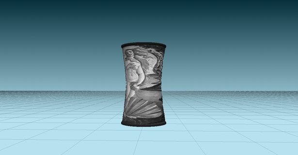 39 s Lauren wade vaso pintura poster telha litofano modelo 3d model jogos 3d print model - Mito3D