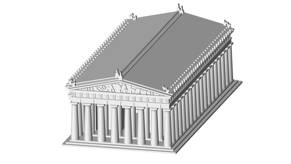 Parthenon 3d print model - Mito3D