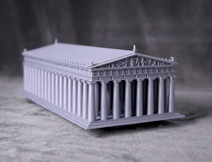 parthenon - greece reconstruction ancient architecture athena building classic classical greek historical history european monument athens europe acropolis landmark ruins western gr ce grec athina pericles 3d print model - Mito3D
