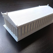 Partenón Atenas Excelente templo diosa atenea acrópolis Grecia edificio antigüedad arquitectónico 3d print model - Mito3D