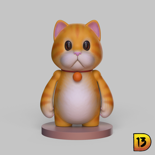 party animal macchiato cat kitty kitten cute game action figure toys design animals 3d print model - Mito3D