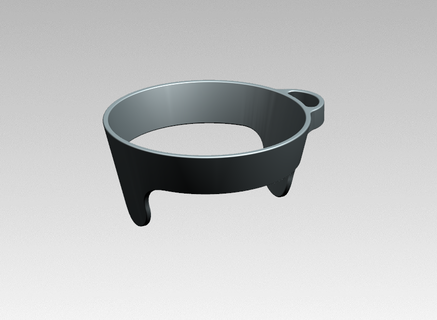 party cup holder glass 3d print model - Mito3D