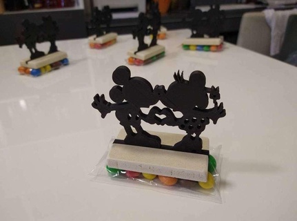 festa favori nozze mikey minnie gadget 3d print model - Mito3D