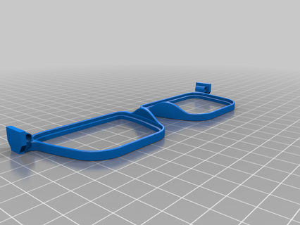 party glasses remix snap arms 3d print model - Mito3D
