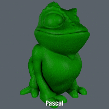 pascal chameleon easy print no support art tangled supportless sculpture rapunzel model figure disney cartoon animal 3d print model - Mito3D