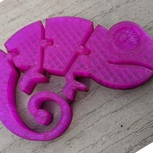Pascal Chamäleon Disney flexibel Filament verheddert toy_game_accessories 3d print model - Mito3D