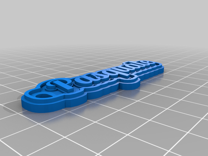 Pasquale özelleştirilmiş anahtarlık takı anahtarlar 3d print model - Mito3D