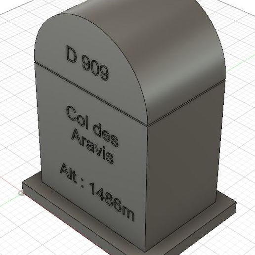 passar marcador col du Aravis terminal colarinho bicicleta montanha quilômetros 3D print model - Mito3D