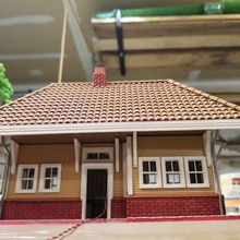 passenger depot diaroma architecture g ss ho o people gauge station building train toy model rail road 3d print model - Mito3D