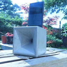 passif béton parleur Passifs lautsprecher gadget art l'audio ciment moule conception industriel moulage musique boites Bureau 3d print model - Mito3D