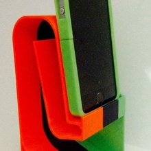 passive speaker - folded horn phone iphone5 gadget lammesky mobile 3d print model - Mito3D
