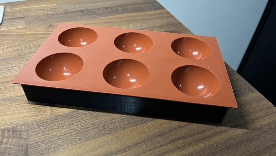 pastelaria mofo suporte casa silicone 3d print model - Mito3D