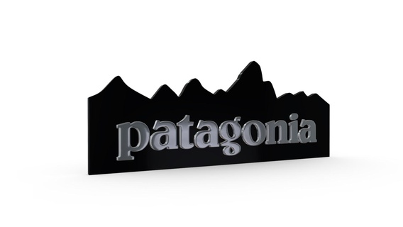 Patagonien Logo Boutique Marke Geschäft Emblem Stil Symbol Luxus Mode Zubehör stilvoll Trend 3d print model - Mito3D
