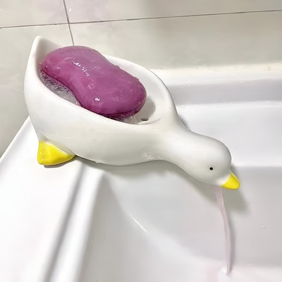 pato sabun tutucu ev komik günah soporte renkli kolay baskı banyo el yıkamak lavabo jabon 3d print model - Mito3D