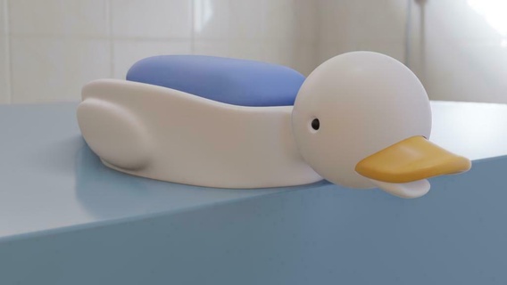 pato jabonera duck soap dish 3d print model - Mito3D