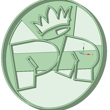 patricio rey del cortador de la galleta herramienta galletas 3d print model - Mito3D