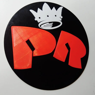 Patricio rey logo Arte redondeado nacional rock pequeño cuadrado sombrero copa redonditos ricotta argentino música decorativo pintura 3d print model - Mito3D