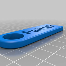 Patrick anahtar Zincir moda özelleştirilmiş Aksesuarlar 3d print model - Mito3D